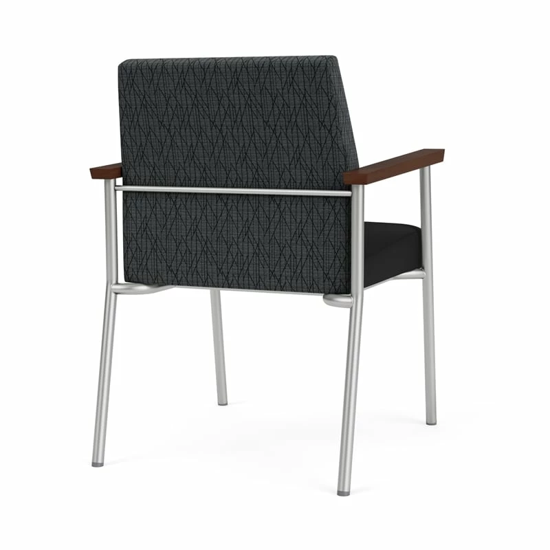Lesro Mystic Metal/Polyurethane Reception Guest Chair In Silver/Brown 8 Lesro Mystic Metal/Polyurethane Reception Guest Chair In Silver/Brown - Image 6