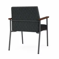 Lesro Mystic Metal/Polyurethane Reception WideGuest Chair In Charcoal/Gray 27 Lesro Mystic Metal/Polyurethane Reception WideGuest Chair In Charcoal/Gray -CYMAX Sales 2691928 2 L 2