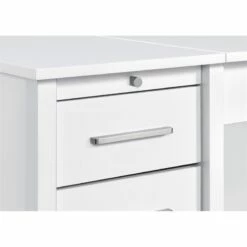 Urbanpro 4-Drawer Contemporary Wood Home Office Desk In White High Gloss 25 Urbanpro 4-Drawer Contemporary Wood Home Office Desk In White High Gloss -CYMAX Sales 2692353 10 L