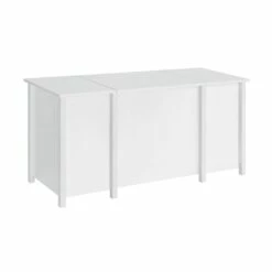 Urbanpro 4-Drawer Contemporary Wood Home Office Desk In White High Gloss 20 Urbanpro 4-Drawer Contemporary Wood Home Office Desk In White High Gloss -CYMAX Sales 2692353 5 L