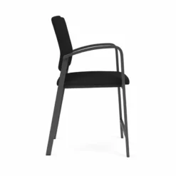 Lesro Newport 24.5" Polyurethane Waiting Reception Hip Chair In Charcoal/Blue 41 Lesro Newport 24.5" Polyurethane Waiting Reception Hip Chair In Charcoal/Blue -CYMAX Sales 2698620 1 L 1