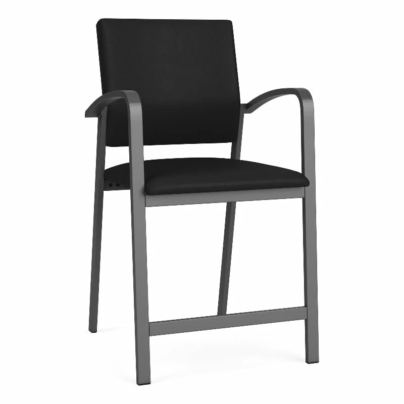 Lesro Newport 24.5" Polyurethane Waiting Reception Hip Chair In Charcoal/Blue 21 Lesro Newport 24.5" Polyurethane Waiting Reception Hip Chair In Charcoal/Blue - Image 19