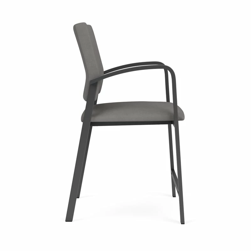 Lesro Newport 24.5" Polyurethane Waiting Reception Hip Chair In Charcoal/Blue 19 Lesro Newport 24.5" Polyurethane Waiting Reception Hip Chair In Charcoal/Blue - Image 17
