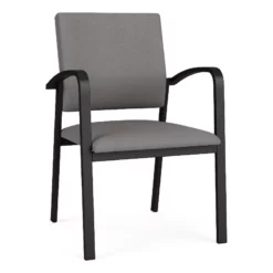 Lesro Newport 18.5" Polyurethane Waiting Reception Guest Chair In Black/Blue 37 Lesro Newport 18.5" Polyurethane Waiting Reception Guest Chair In Black/Blue -CYMAX Sales 2698654 L