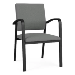 Lesro Newport 18.5" Fabric Waiting Reception Guest Chair In Navy/Black -CYMAX Sales 2698656 L