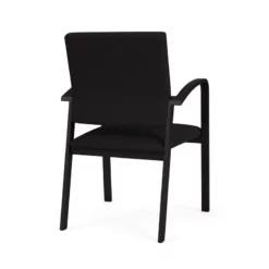 Lesro Newport 18.5" Fabric Waiting Reception Guest Chair In Navy/Black -CYMAX Sales 2698681 2 L