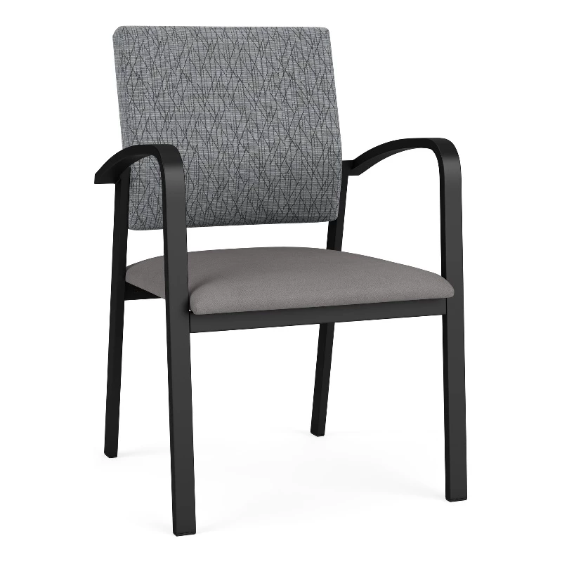 Lesro Newport 18.5" Polyurethane Waiting Reception Guest Chair In Black/Blue 12 Lesro Newport 18.5" Polyurethane Waiting Reception Guest Chair In Black/Blue - Image 10