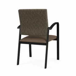 Lesro Newport 18.5" Polyurethane Waiting Reception Guest Chair In Gray/Black -CYMAX Sales 2698687 2 L 1