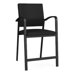 Lesro Newport 24.5" Polyurethane Waiting Reception Hip Chair In Black/Brown 31 Lesro Newport 24.5" Polyurethane Waiting Reception Hip Chair In Black/Brown -CYMAX Sales 2698809 L