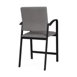 Lesro Newport 24.5" Polyurethane Waiting Reception Hip Chair In Black/Brown 30 Lesro Newport 24.5" Polyurethane Waiting Reception Hip Chair In Black/Brown -CYMAX Sales 2698810 2 L