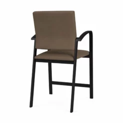Lesro Newport 24.5" Polyurethane Waiting Reception Hip Chair In Blue/Black -CYMAX Sales 2698811 2 L 2