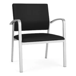 Lesro Newport 18.5" Polyurethane Reception Wide Guest Chair In Silver/Blue 40 Lesro Newport 18.5" Polyurethane Reception Wide Guest Chair In Silver/Blue -CYMAX Sales 2698845 L