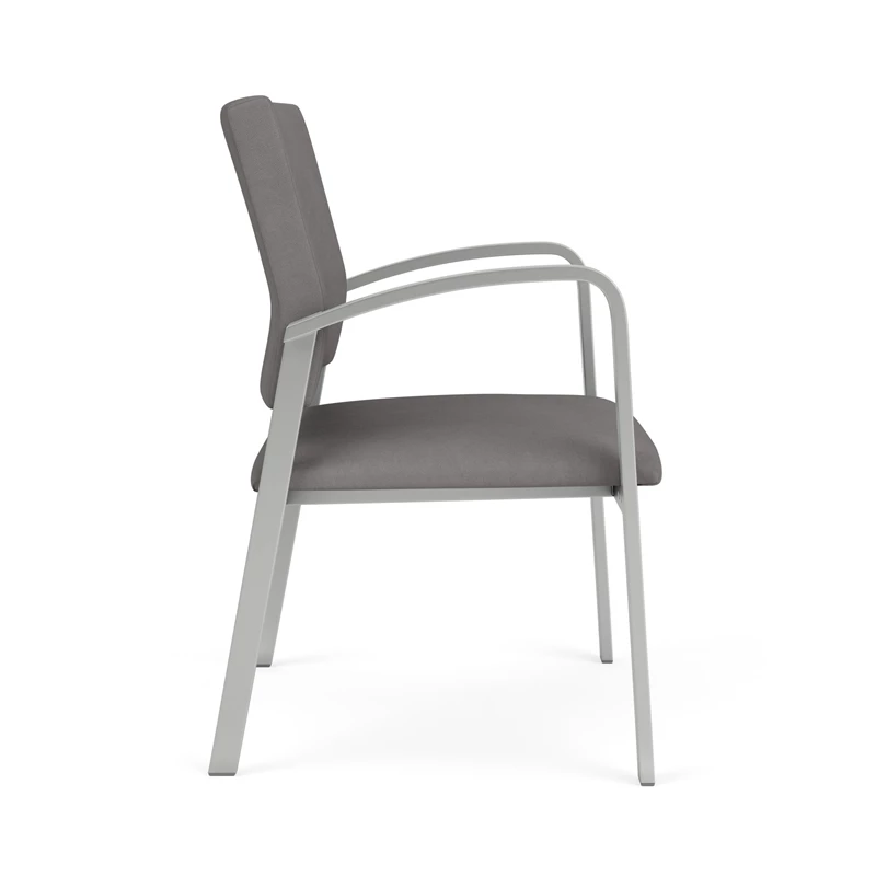 Lesro Newport 18.5" Polyurethane Reception Wide Guest Chair In Silver/Blue 19 Lesro Newport 18.5" Polyurethane Reception Wide Guest Chair In Silver/Blue - Image 17