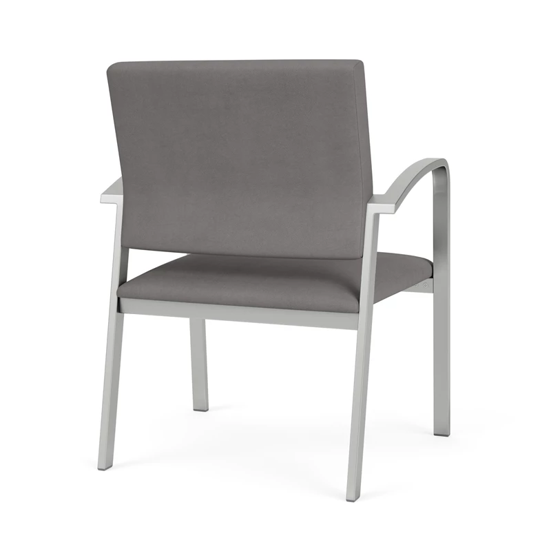 Lesro Newport 18.5" Polyurethane Reception Wide Guest Chair In Silver/Blue 20 Lesro Newport 18.5" Polyurethane Reception Wide Guest Chair In Silver/Blue - Image 18