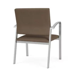 Lesro Newport 18.5" Polyurethane Reception Wide Guest Chair In Silver/Blue 36 Lesro Newport 18.5" Polyurethane Reception Wide Guest Chair In Silver/Blue -CYMAX Sales 2698847 2 L