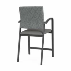 Lesro Newport 24.5" Polyurethane Waiting Reception Hip Chair In Charcoal/Blue 33 Lesro Newport 24.5" Polyurethane Waiting Reception Hip Chair In Charcoal/Blue -CYMAX Sales 2698868 2 L 1