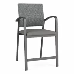 Lesro Newport 24.5" Polyurethane Waiting Reception Hip Chair In Charcoal/Blue 31 Lesro Newport 24.5" Polyurethane Waiting Reception Hip Chair In Charcoal/Blue -CYMAX Sales 2698868 L 1