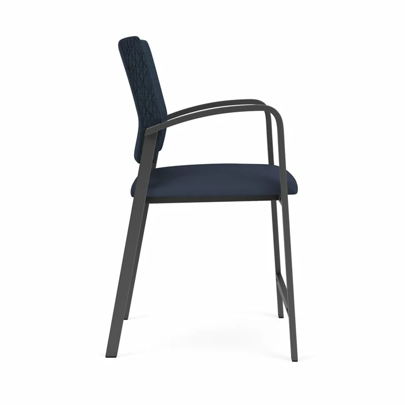 Lesro Newport 24.5" Polyurethane Waiting Reception Hip Chair In Charcoal/Blue 10 Lesro Newport 24.5" Polyurethane Waiting Reception Hip Chair In Charcoal/Blue - Image 8
