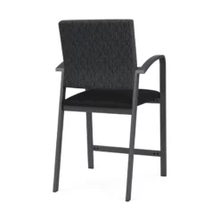 Lesro Newport 24.5" Polyurethane Waiting Reception Hip Chair In Charcoal/Black 27 Lesro Newport 24.5" Polyurethane Waiting Reception Hip Chair In Charcoal/Black -CYMAX Sales 2698870 2 L