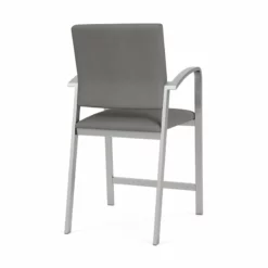 Lesro Newport 24.5" Polyurethane Waiting Reception Hip Chair In Silver/Blue 39 Lesro Newport 24.5" Polyurethane Waiting Reception Hip Chair In Silver/Blue -CYMAX Sales 2698874 2 L 2