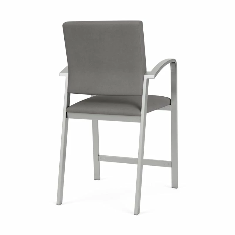 Lesro Newport 24.5" Polyurethane Waiting Reception Hip Chair In Silver/Blue 20 Lesro Newport 24.5" Polyurethane Waiting Reception Hip Chair In Silver/Blue - Image 18