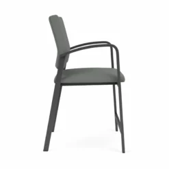 Lesro Newport 24.5" Fabric & Steel Reception Hip Chair In Gray And Charcoal 32 Lesro Newport 24.5" Fabric & Steel Reception Hip Chair In Gray And Charcoal -CYMAX Sales 2698880 1 L 1