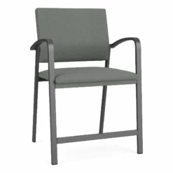 Lesro Newport 24.5" Fabric & Steel Reception Hip Chair In Gray And Charcoal 31 Lesro Newport 24.5" Fabric & Steel Reception Hip Chair In Gray And Charcoal -CYMAX Sales 2698880 L 1