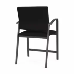 Lesro Newport 24.5" Fabric & Steel Reception Hip Chair In Gray And Charcoal 30 Lesro Newport 24.5" Fabric & Steel Reception Hip Chair In Gray And Charcoal -CYMAX Sales 2698881 2 L 1