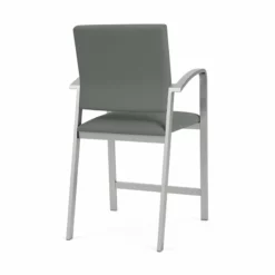 Lesro Newport 24.5" Fabric Waiting Reception Hip Chair In Navy/Silver -CYMAX Sales 2698900 2 L 1