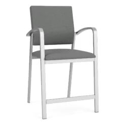 Lesro Newport 24.5" Fabric Waiting Reception Hip Chair In Blue/Silver 31 Lesro Newport 24.5" Fabric Waiting Reception Hip Chair In Blue/Silver -CYMAX Sales 2698900 L