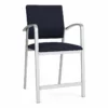 Lesro Newport 24.5" Fabric Waiting Reception Hip Chair In Navy/Silver 2 Lesro Newport 24.5" Fabric Waiting Reception Hip Chair In Navy/Silver -CYMAX Sales 2698903 L 1