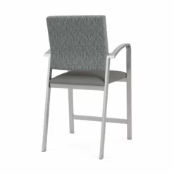 Lesro Newport 24.5" Polyurethane Waiting Reception Hip Chair In Silver/Blue 33 Lesro Newport 24.5" Polyurethane Waiting Reception Hip Chair In Silver/Blue -CYMAX Sales 2698904 2 L 2