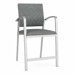 Lesro Newport 24.5" Polyurethane Waiting Reception Hip Chair In Silver/Blue 31 Lesro Newport 24.5" Polyurethane Waiting Reception Hip Chair In Silver/Blue -CYMAX Sales 2698904 L 2