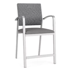 Lesro Newport 24.5" Polyurethane Waiting Reception Hip Chair In Blue/Silver 31 Lesro Newport 24.5" Polyurethane Waiting Reception Hip Chair In Blue/Silver -CYMAX Sales 2698904 L