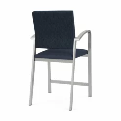 Lesro Newport 24.5" Polyurethane Waiting Reception Hip Chair In Silver/Blue 30 Lesro Newport 24.5" Polyurethane Waiting Reception Hip Chair In Silver/Blue -CYMAX Sales 2698905 2 L 2