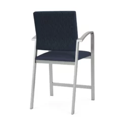 Lesro Newport 24.5" Polyurethane Waiting Reception Hip Chair In Blue/Silver 30 Lesro Newport 24.5" Polyurethane Waiting Reception Hip Chair In Blue/Silver -CYMAX Sales 2698905 2 L