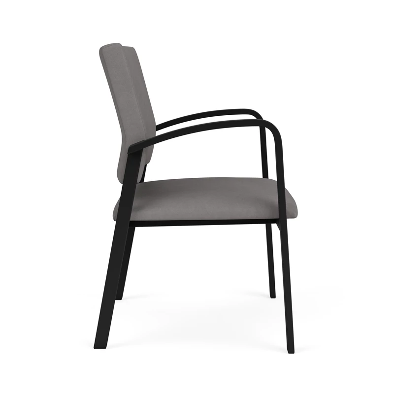 Lesro Newport 18.5" Polyurethane & Steel Reception Guest Chair In Castillo Black 19 Lesro Newport 18.5" Polyurethane & Steel Reception Guest Chair In Castillo Black - Image 17