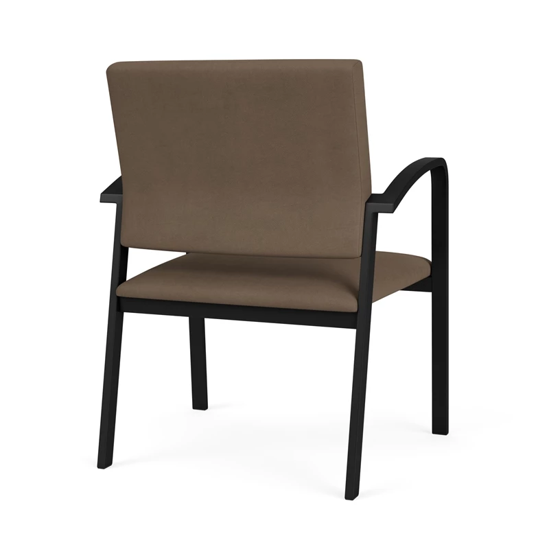 Lesro Newport 18.5" Polyurethane & Steel Reception Guest Chair In Castillo Black 17 Lesro Newport 18.5" Polyurethane & Steel Reception Guest Chair In Castillo Black - Image 15