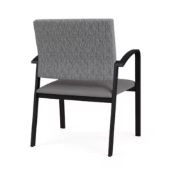 Lesro Newport 18.5" Polyurethane & Steel Reception Guest Chair In Castillo Black 33 Lesro Newport 18.5" Polyurethane & Steel Reception Guest Chair In Castillo Black -CYMAX Sales 2698961 2 L