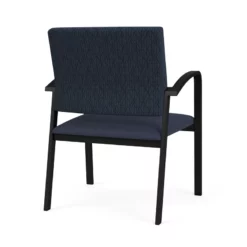 Lesro Newport 18.5" Polyurethane & Steel Reception Guest Chair In Castillo Black 30 Lesro Newport 18.5" Polyurethane & Steel Reception Guest Chair In Castillo Black -CYMAX Sales 2698962 2 L