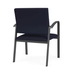 Lesro Newport 18.5" Fabric Reception Wide Guest Chair In Blue/Charcoal 24 Lesro Newport 18.5" Fabric Reception Wide Guest Chair In Blue/Charcoal -CYMAX Sales 2698988 2 L