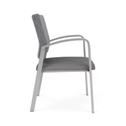 Lesro Newport 18.5" Polyurethane Reception Wide Guest Chair In Silver/Blue 32 Lesro Newport 18.5" Polyurethane Reception Wide Guest Chair In Silver/Blue -CYMAX Sales 2699009 1 L