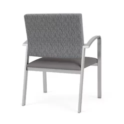 Lesro Newport 18.5" Polyurethane Reception Wide Guest Chair In Silver/Blue 33 Lesro Newport 18.5" Polyurethane Reception Wide Guest Chair In Silver/Blue -CYMAX Sales 2699009 2 L