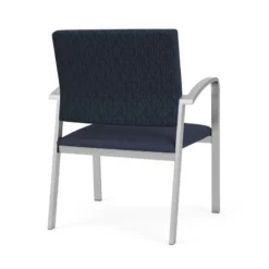 Lesro Newport 18.5" Polyurethane Reception Wide Guest Chair In Silver/Blue 30 Lesro Newport 18.5" Polyurethane Reception Wide Guest Chair In Silver/Blue -CYMAX Sales 2699010 2 L