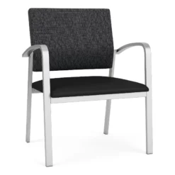 Lesro Newport 18.5" Polyurethane Reception Wide Guest Chair In Silver/Blue 25 Lesro Newport 18.5" Polyurethane Reception Wide Guest Chair In Silver/Blue -CYMAX Sales 2699011 L