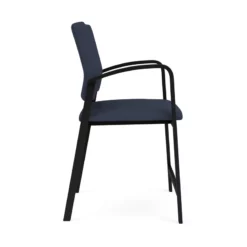 Lesro Newport 24.5" Polyurethane Reception Wide Hip Chair In Black -CYMAX Sales 2699013 1 L