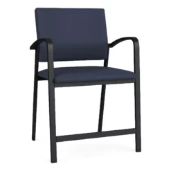 Lesro Newport 24.5" Polyurethane Reception Wide Hip Chair In Black -CYMAX Sales 2699013 L