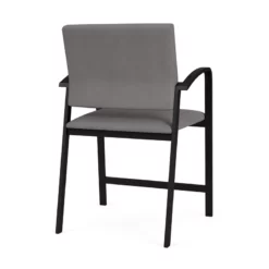 Lesro Newport 24.5" Polyurethane Reception Wide Hip Chair In Black -CYMAX Sales 2699015 2 L