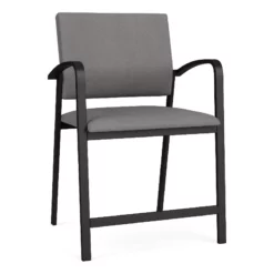 Lesro Newport 24.5" Polyurethane Reception Wide Hip Chair In Black -CYMAX Sales 2699015 L
