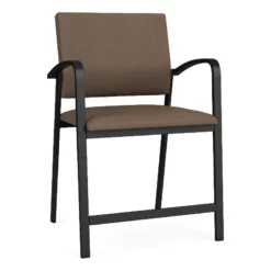 Lesro Newport 24.5" Polyurethane Reception Wide Hip Chair In Black -CYMAX Sales 2699032 L